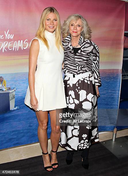 Gwyneth Paltrow and Blythe Danner attend the "I'll See You In My Dreams" Los Angeles premiere on May 7, 2015 in West Hollywood, California.
