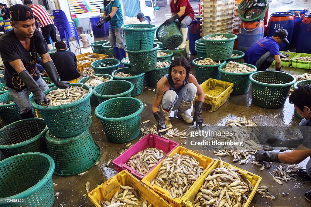 Inside The Talay Thai Fish And Seafood Wholesale Market As Thailand Faces EU Threat of Seafood Ban Over Fishing Rules