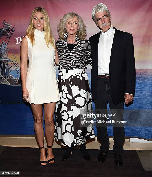 Actress Gwyneth Paltrow, actress Blythe Danner and actor Sam Elliott arrive at the screening of "I'll See You In My Dreams" at The London Screening...