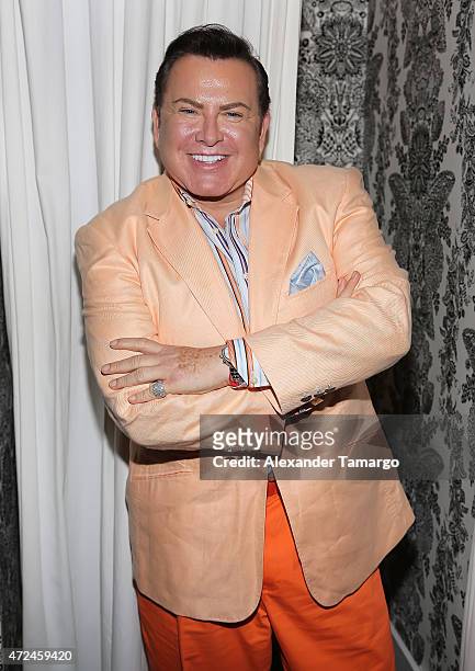Samy poses at Studio LX during the clothing launch of Chiquinquira Delgado in collaboration with David Lerner on May 7, 2015 in Miami, Florida.