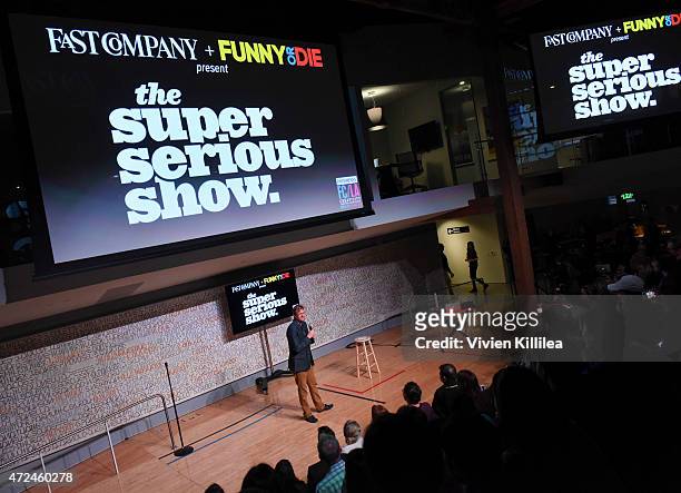 Comedian Kurt Braunohler performs at Fast Company Hosts First-Ever LA Creativity Counter Conference at 72andSunny on May 7, 2015 in Los Angeles,...