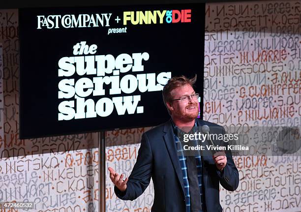 Comedian Kurt Braunohler performs at Fast Company Hosts First-Ever LA Creativity Counter Conference at 72andSunny on May 7, 2015 in Los Angeles,...