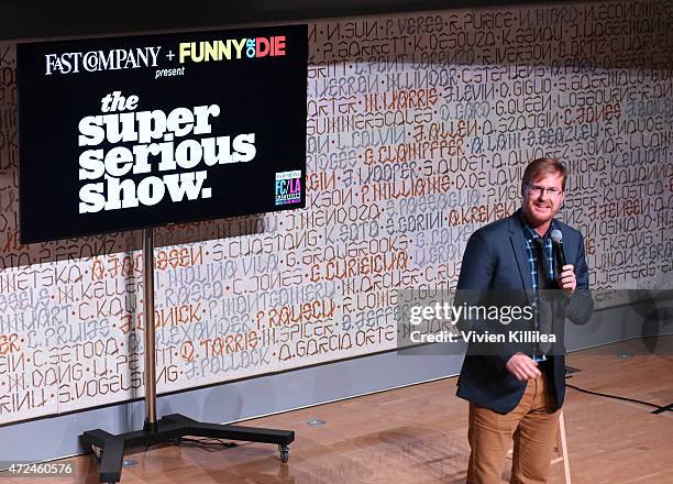 Comedian Kurt Braunohler performs at Fast Company Hosts First-Ever LA Creativity Counter Conference at 72andSunny on May 7, 2015 in Los Angeles,...