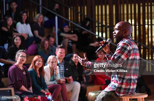 Comedian Ian Edwards performs at Fast Company Hosts First-Ever LA Creativity Counter Conference at 72andSunny on May 7, 2015 in Los Angeles,...