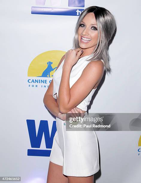 Singer Shannon Bex of the band Danity Kane arrives at Ian Ziering's "Pet Project" to raise awareness for Canine Companions For Independence hosted by...