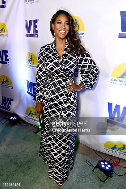 Personality Kenya Moore attends an event, hosted by WE tv and Ian Ziering, to raise awareness for Canine Companions for Independence at Boulevard 3...