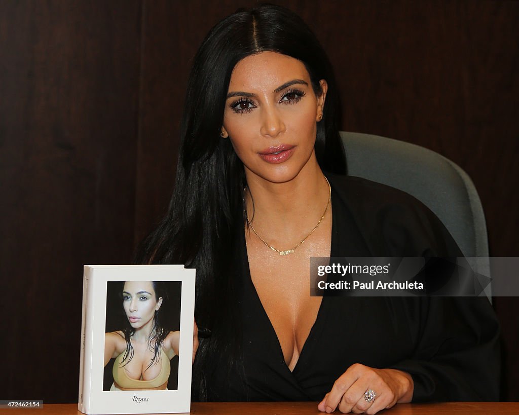 Kim Kardashian West Book Signing For "Selfish"