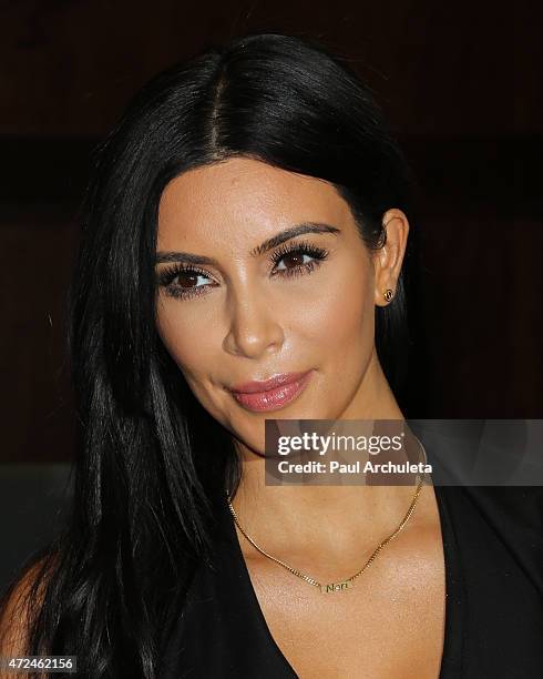 Reality TV Personality Kim Kardashian signs copies of her new book "Selfish" at Barnes & Noble bookstore at The Grove on May 7, 2015 in Los Angeles,...