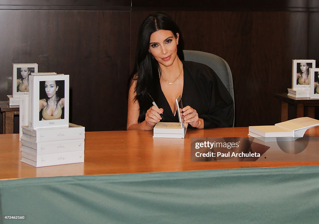 Kim Kardashian West Book Signing For "Selfish"