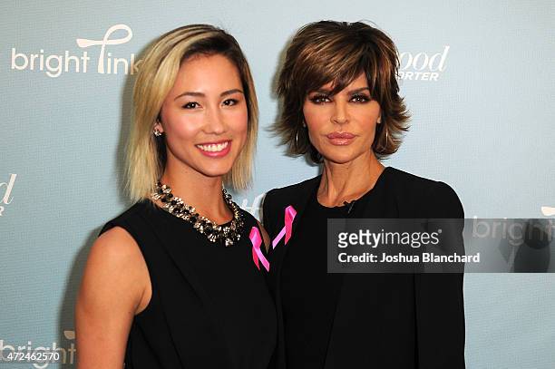 Caitlyn Boyd and Lisa Rinna arrive at Cocktails & Couture hosted by Lisa Rinna at Westfield Topanga on May 7, 2015 in Topanga, California.