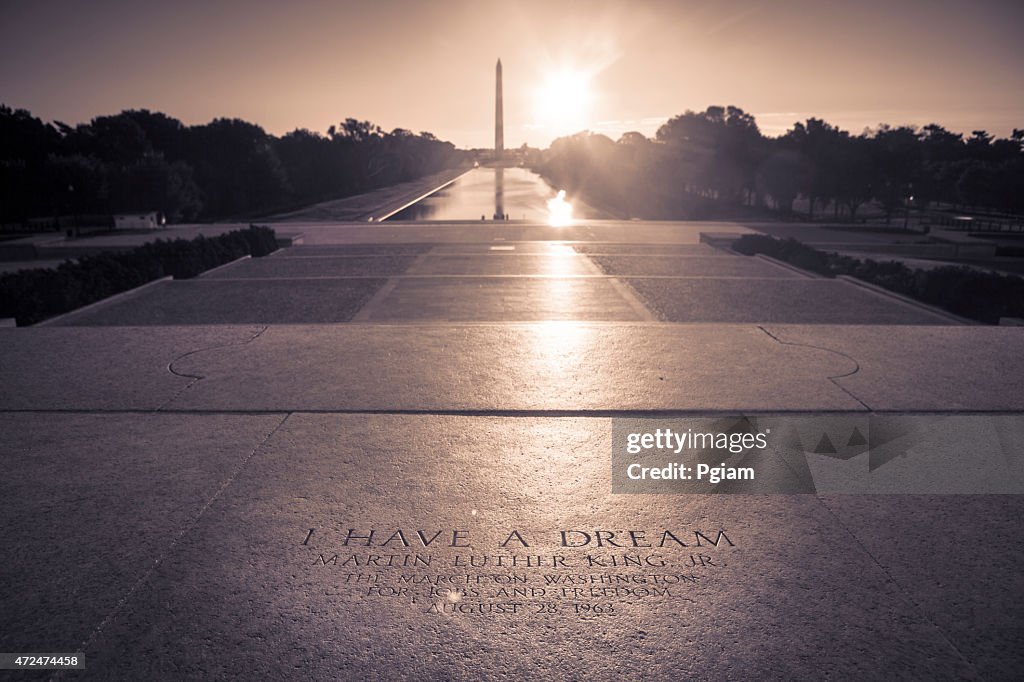 Washington Monument und das Lincoln Memorial