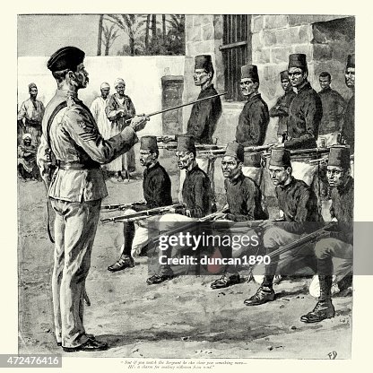 British Sergeant and Egyptian Troops British Sergeant and Egyptian Troops