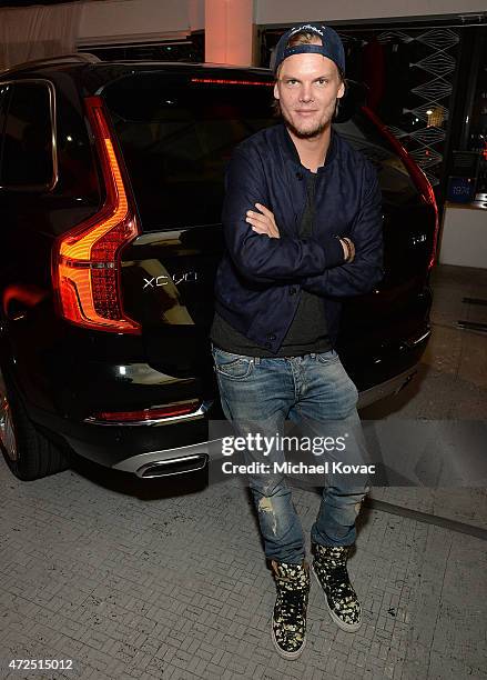 Avicii attends Volvo Cars and Avicii Feeling Good About The Future on May 7, 2015 in Los Angeles, California.