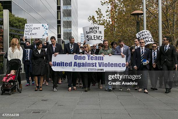 Dv Protest Protest Against Domestic Violence In Australia Photos and Premium High ...