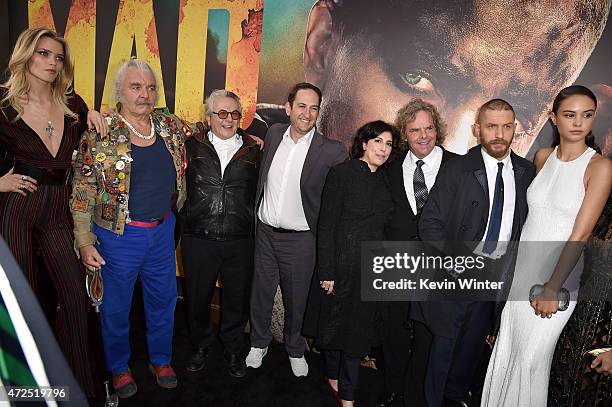 Actors Abbey Lee, Hugh Keays-Byrne, Writer/Director/Producer George Miller, Warner Bros. Pictures President of Creative Development and Worldwide...