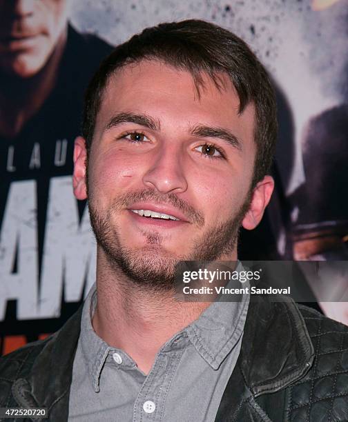 Zane Hijazi attends the Los Angeles premiere of "Pound of Flesh" at Pacific Theaters at the Grove on May 7, 2015 in Los Angeles, California.
