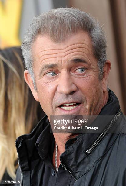 Actor Mel Gibson arrives for the premiere of Warner Bros. Pictures' "Mad Max: Fury Road" held at TCL Chinese Theatre on May 7, 2015 in Hollywood,...