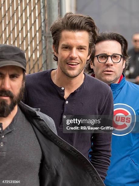 Brandon Flowers is seen at 'Jimmy Kimmel Live' on May 07, 2015 in Los Angeles, California.
