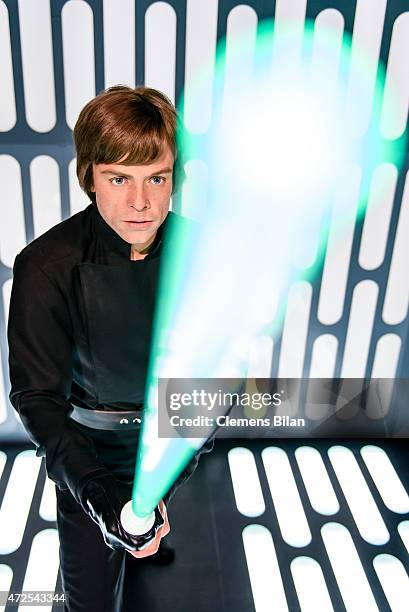 Wax figure of the actor Mark Hamill as the Star Wars character Luke Skywalker is displayed on the occasion of Madame Tussauds Berlin Presents New...