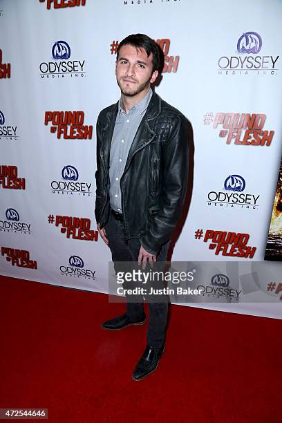 Zane Hijazi attends the premiere of "Pound Of Flesh" at Pacific Theaters at the Grove on May 7, 2015 in Los Angeles, California.