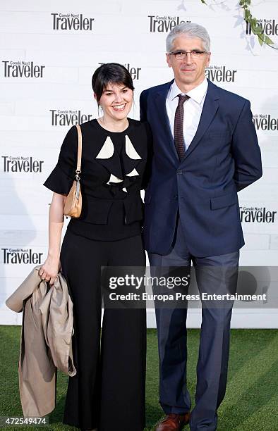 Maria Belon and husband Enrique Alvarez attend the VII Conde Nast Traveler Awards 2015 on May 7, 2015 in Madrid, Spain.