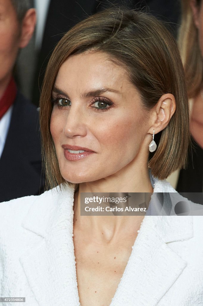 Queen Letizia of Spain Attends the Red Cross World Day Commemoration in Valladolid