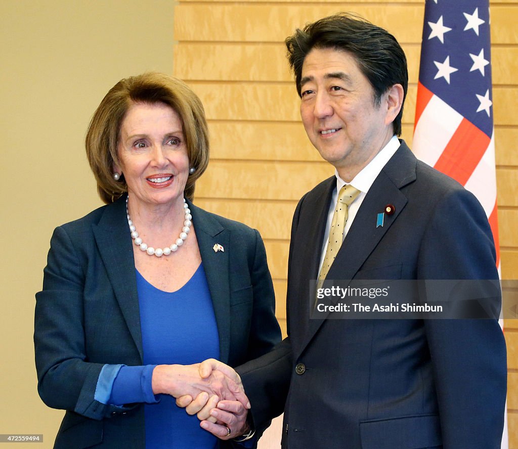 Minority Leader of House of Representatives Nancy Pelosi Visits Japan