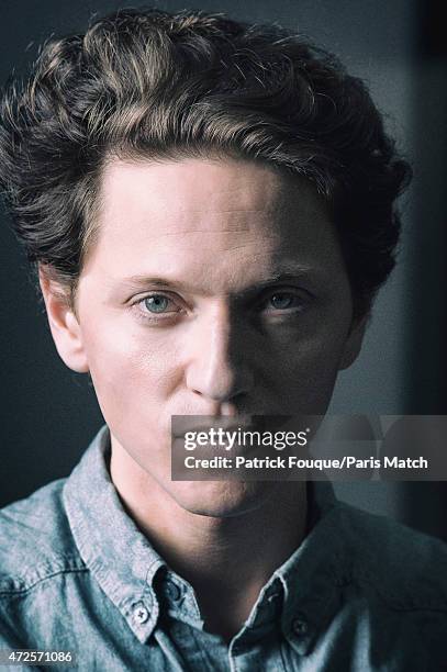 Singer Raphael Haroche is photographed for Paris Match on April 23, 2015 in Paris, France.