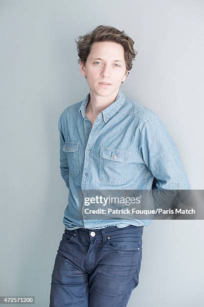 Singer Raphael Haroche is photographed for Paris Match on April 23, 2015 in Paris, France.