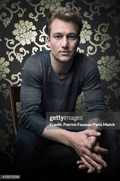 Actor Alexander Fehling is photographed for Paris Match on April 14, 2015 in Paris, France.