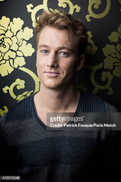 Actor Alexander Fehling is photographed for Paris Match on April 14, 2015 in Paris, France.