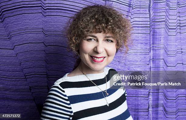 Writer and journalist Valerie Toranian is photographed for Paris Match on April 28, 2015 in Paris, France.