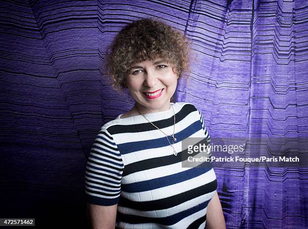 Writer and journalist Valerie Toranian is photographed for Paris Match on April 28, 2015 in Paris, France.