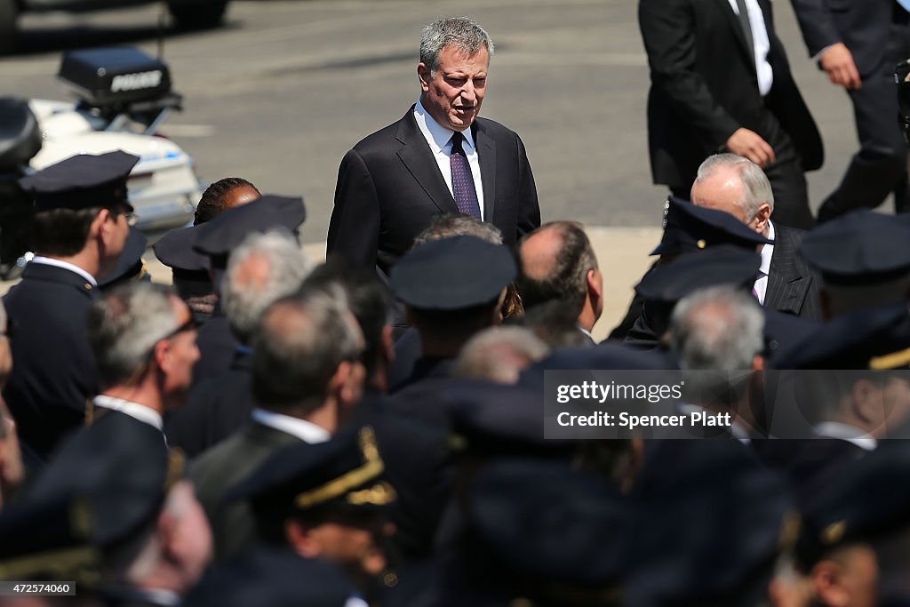 Funeral Held For NYPD Officer Brian Moore Fatally Shot On Duty