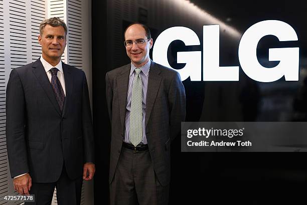 Former Chairman of President Obama's Council of Economic Advisers Alan Krueger and Senior Vice President at GLG Andrew Gordon visit Gerson Lehrman...