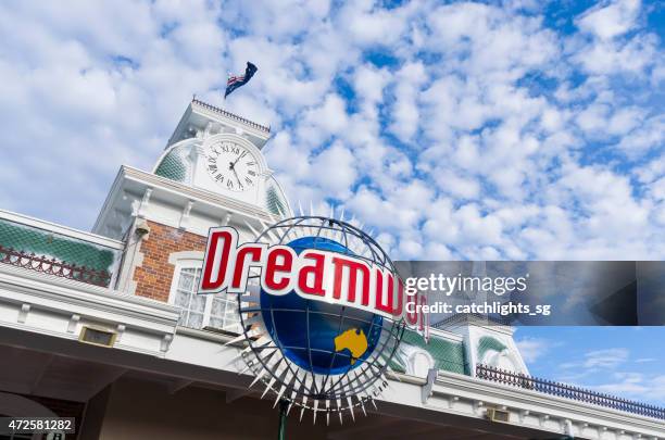 dreamworld gold coast - gold coast theme parks stockfoto's en -beelden