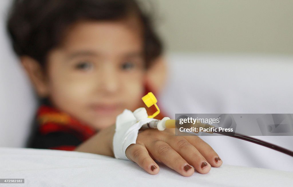 Pakistani Thalassemia affected child treated by blood...