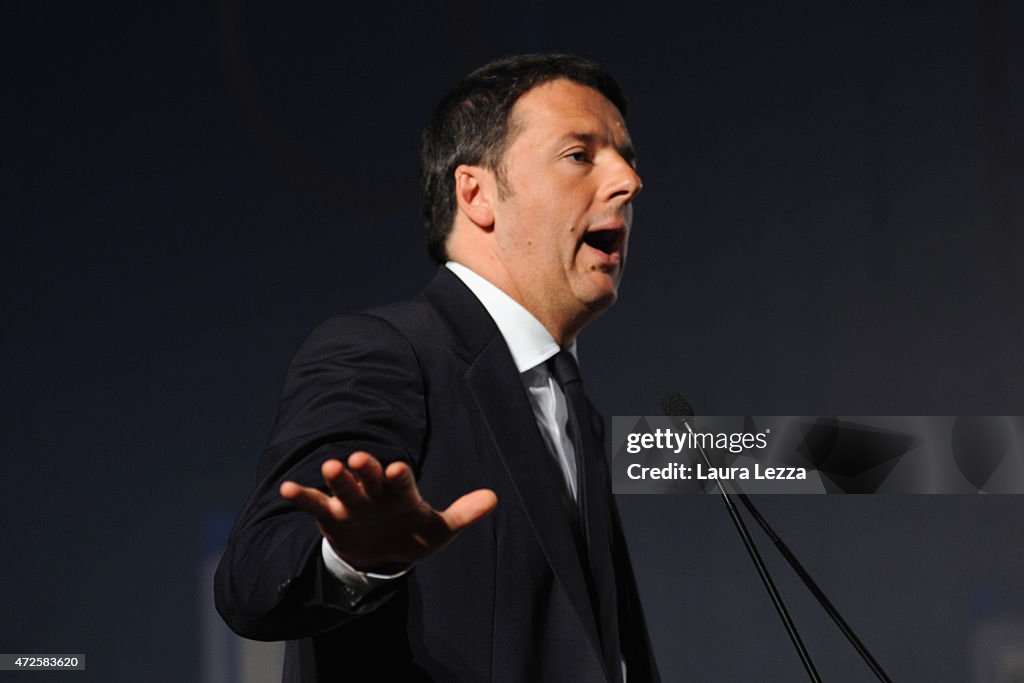 Italian Prime Minister Matteo Renzi Attends the 2015 State of The Union Conference