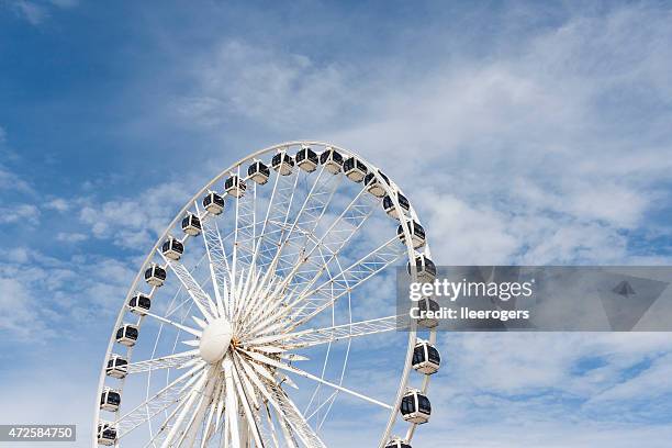 brighton osservazione ruota panoramica sulla spiaggia di brighton nel sussex - ferris wheel foto e immagini stock