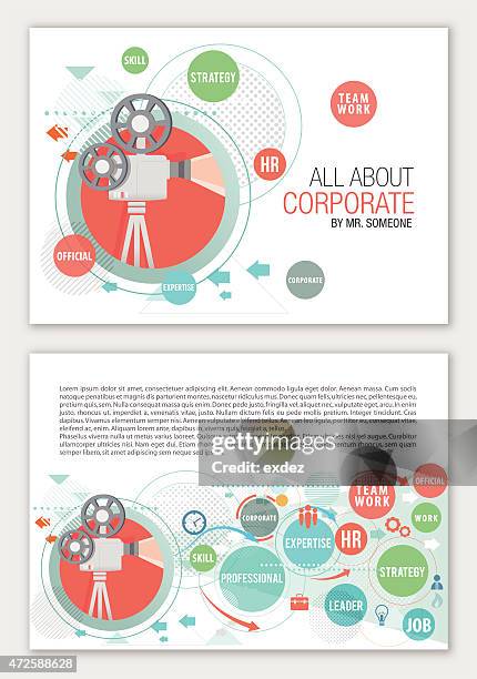 all about corporate - human resources background stock illustrations