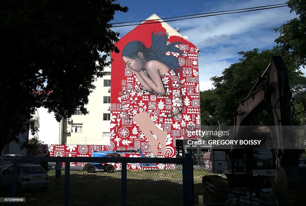 FRANCE-OVERSEAS-POLYNESIA-URBAN-ART