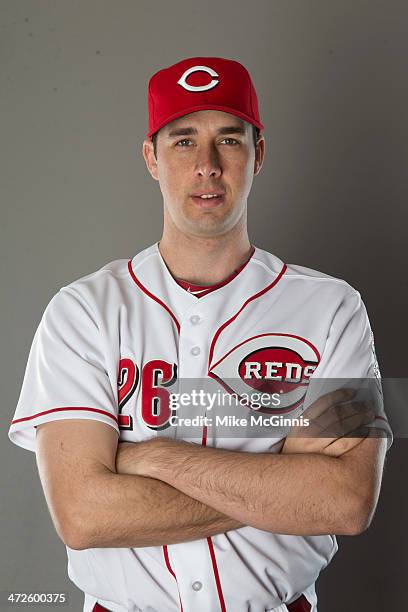 Jeff Francis of the Cincinnati Reds poses during picture day on February 20, 2014 at Goodyear Park in Goodyear, Arizona.