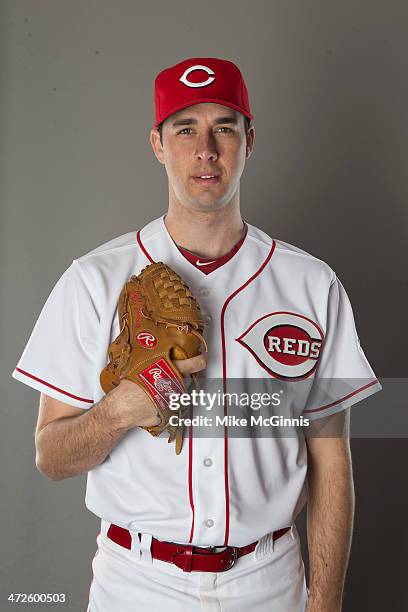 Jeff Francis of the Cincinnati Reds poses during picture day on February 20, 2014 at Goodyear Park in Goodyear, Arizona.