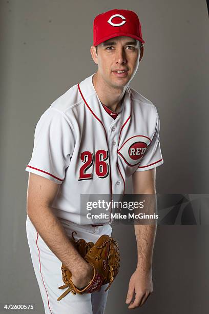 Jeff Francis of the Cincinnati Reds poses during picture day on February 20, 2014 at Goodyear Park in Goodyear, Arizona.