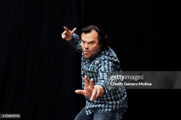 Actor Jack Black is photographed for Los Angeles Times on April 24, 2015 in Beverly Hills, California. PUBLISHED IMAGE. CREDIT MUST READ: Genaro...