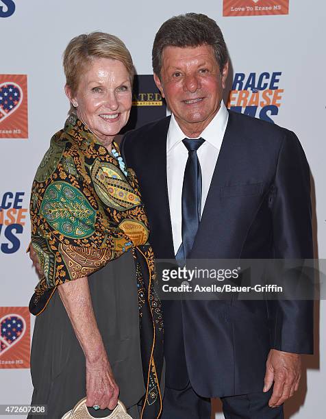 Actor/singer Frankie Avalon and wife Kathryn Diebel arrive at the 22nd Annual Race To Erase MS at the Hyatt Regency Century Plaza on April 24, 2015...