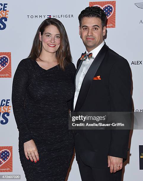 Actors Cyrus Wilcox and Clementine Ford arrive at the 22nd Annual Race To Erase MS at the Hyatt Regency Century Plaza on April 24, 2015 in Century...