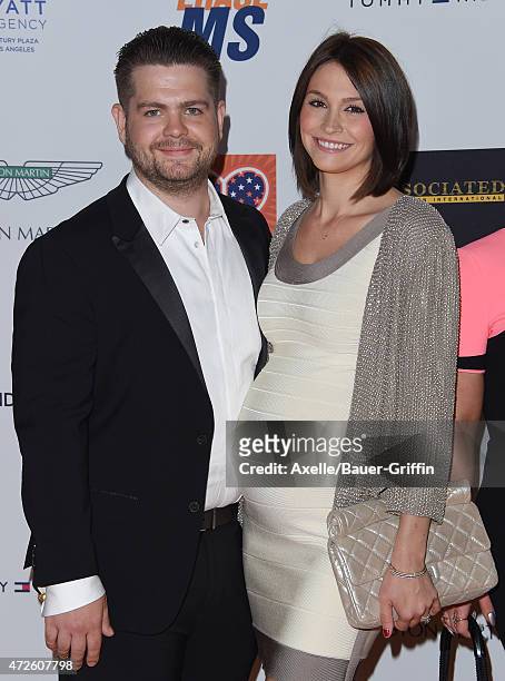 Personality Jack Osbourne and wife Lisa Stelly arrive at the 22nd Annual Race To Erase MS at the Hyatt Regency Century Plaza on April 24, 2015 in...
