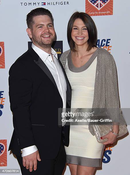Personality Jack Osbourne and wife Lisa Stelly arrive at the 22nd Annual Race To Erase MS at the Hyatt Regency Century Plaza on April 24, 2015 in...