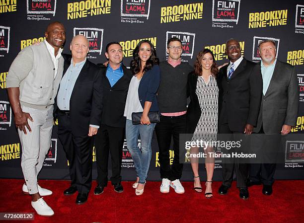 Terry Crews, Dirk Blocker, Joe Lo Truglio, Melissa Fumero, Andy Samberg, Chelsea Peretti, Andre Braugher and Joel McKinnon Miller attend Film...